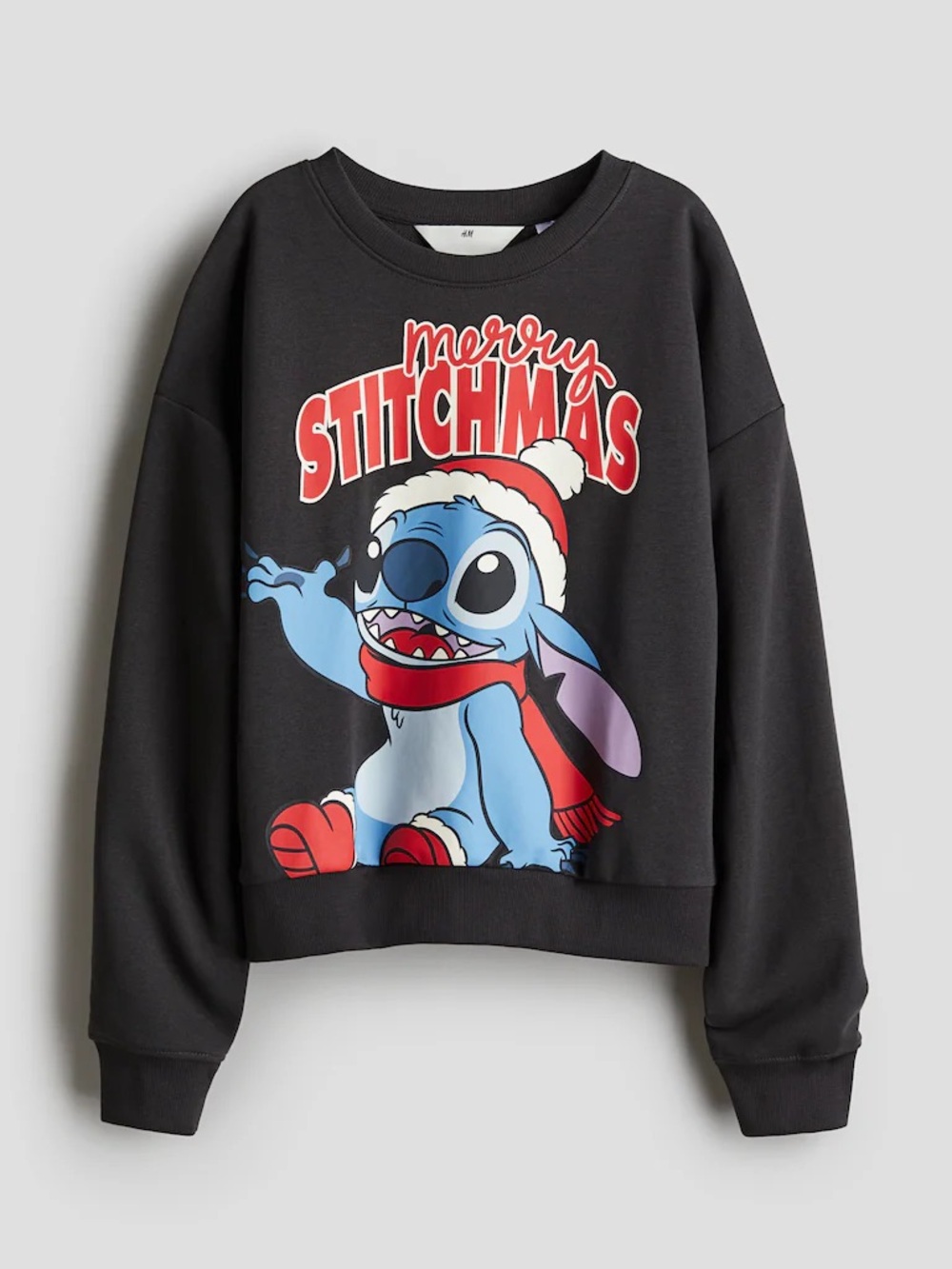 H&M Disney Stitch Merry Stitchmas Christmas Sweatshirt Kids 11-12Y Festive Lilo